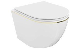 Подвесной унитаз MEXEN LENA WHITE GOLD EDGE * 2523700187 фото