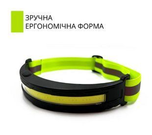 Налобный аккумуляторный фонарь Neon с влагозащитой и светоотражающим ремешком 1725617130 фото