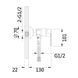 Змішувач для душу Lidz Latwa 010 (з душовим гарнітуром) (k40) LDLAT010BLA45421 Black SD00051545 фото 5