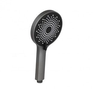 Qtap Rucni Лійка для ручного душу 120 мм округла QTRUCA120R3GRP Graphite SD00051175 фото