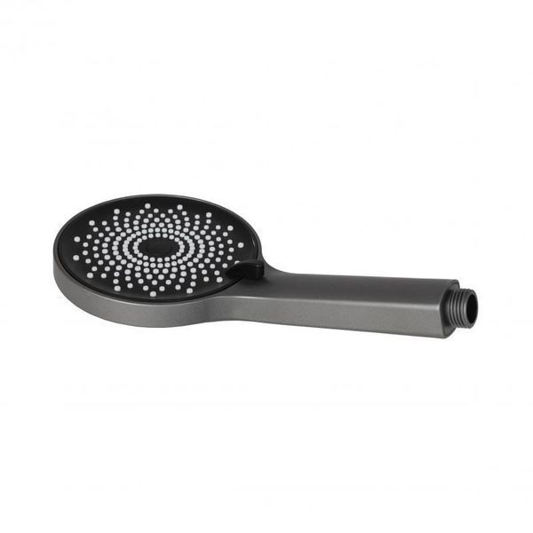 Qtap Rucni Лійка для ручного душу 120 мм округла QTRUCA120R3GRP Graphite SD00051175 фото