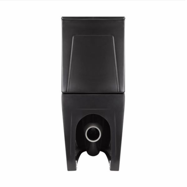 Унітаз підлоговий Qtap Robin Ultra Quiet безобідковий з сидінням Soft-close MATT BLACK QT13226083AMB 2485615990 фото
