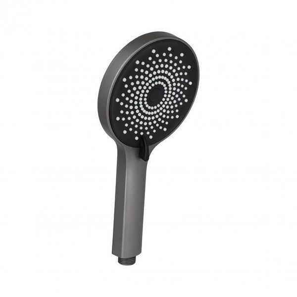 Qtap Rucni Лійка для ручного душу 120 мм округла QTRUCA120R3GRP Graphite SD00051175 фото