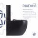 Унітаз підлоговий Qtap Robin Ultra Quiet безобідковий з сидінням Soft-close MATT BLACK QT13226083AMB 2485615990 фото 4