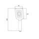 Лійка для ручного душу Qtap Rucni 145x95 мм прямокутна QTRUC125CRM45777 Chrome/White SD00051901 фото 4