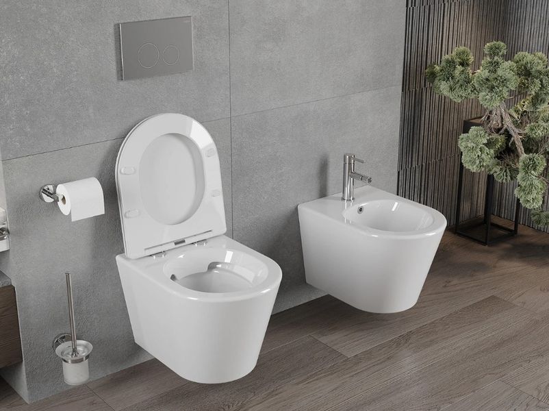 Подвесной унитаз MEXEN RICO WHITE SLIM белый 2523708261 фото