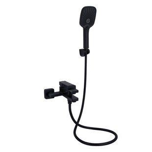 Змішувач для ванни Qtap Gemini (з душовим гарнітуром) QTGEM259BLM45682 Black Matt 2303865972 фото