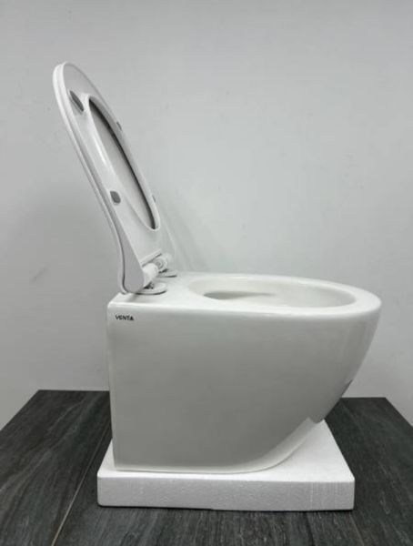 Комплект 5в1: Инсталляция Koller pool +Безободковый Подвесной унитаз Venta Urban Rimles + Клавиша CHROME MATT 2642315844 фото