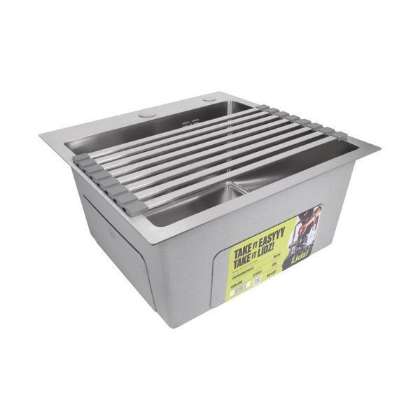 Сушарка на кухонну мийку Lidz Acsis LA11 Gray, плоска основа, для посуду 430х216 мм LDACSLA11GRA49765 3056333837 фото