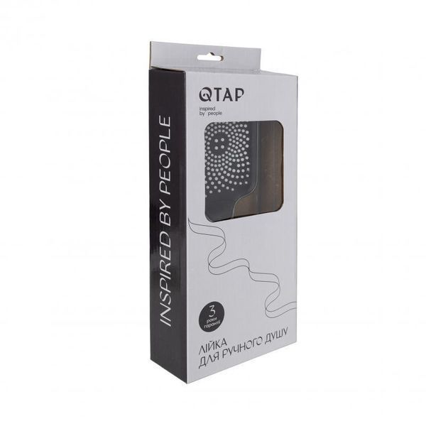 Qtap Rucni Лійка для ручного душу 145x90 мм прямокутна QTRUCA145S1GRP Graphite SD00051176 фото