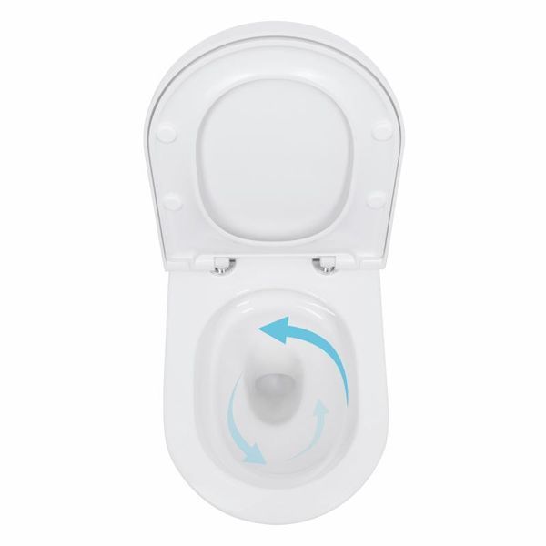 Унитаз подвесной Qtap Scorpio ML Ultra Quiet 490x365x325 мм, с сиденьем Soft-close MagLock, White QTSCOML26W49622 2980240281 фото