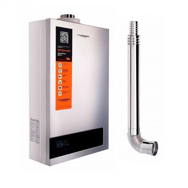 Комплект Колонка газовая турбированная JSG20-10ETP18 10 л Silver Thermo Alliance Комплект коаксиальный для SD00051154 фото