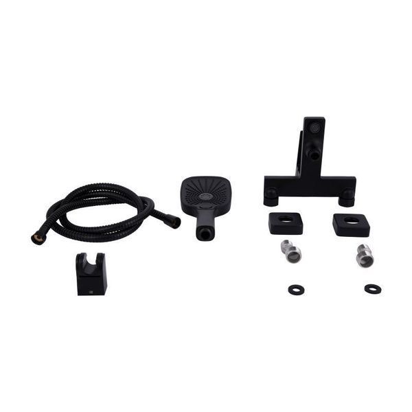 Змішувач для ванни Qtap Gemini (з душовим гарнітуром) QTGEM259BLM45682 Black Matt 2303865972 фото