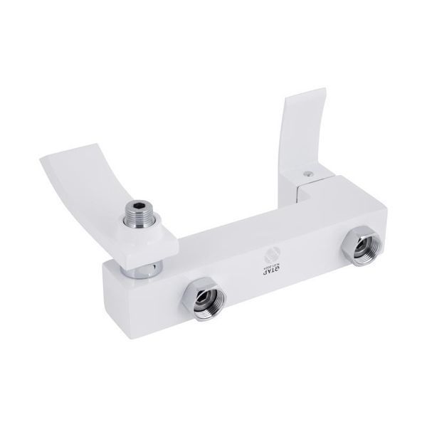 Змішувач для ванни Qtap Swan Cascada з поворотним виливом (з душовим гарнітуром) QTSWA260CRW45569 Chrome/White 2541290722 фото