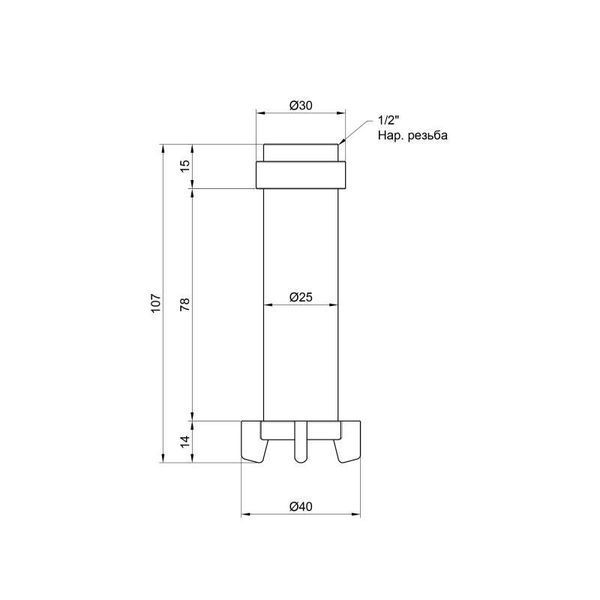 Фільтруючий картридж Icma для фільтрів 1/2" х3/4" №752 2628022923 фото