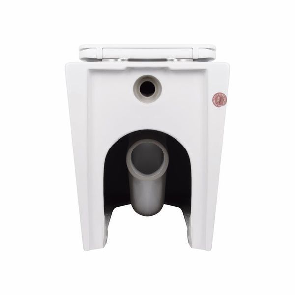 Унітаз підлоговий Qtap Tern безбачковий Ultra Quiet безобідковий безобідковий з сидінням Soft-close WHITE 2349605263 фото