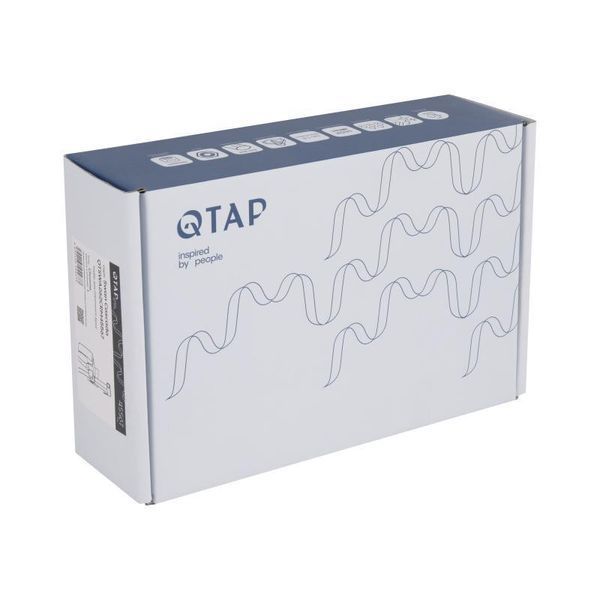 Набор для гігієнічного душу Qtap Swan Cascada прямокутний QTSWA262CRM45567 Chrome 2541290723 фото
