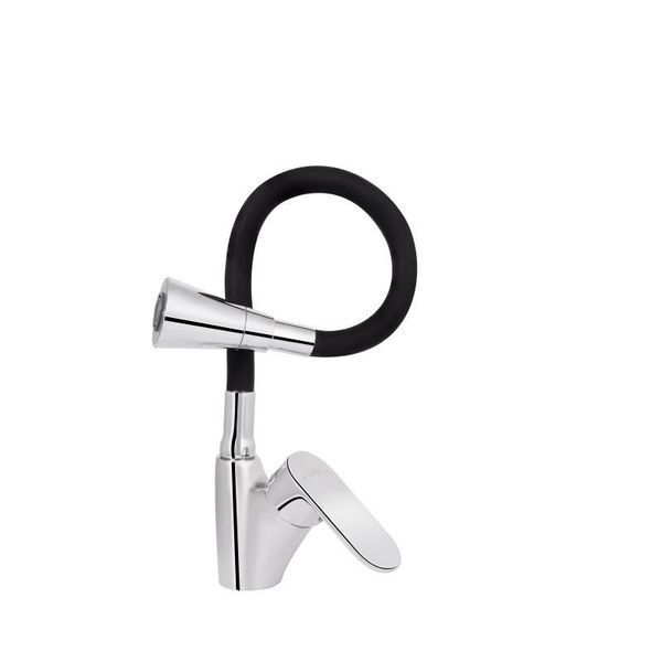 Смеситель для кухни Lidz Tani 007F3 с гибким изливом (k40) LDTAN007F3BCR37649 Black / Chrome 2542403564 фото