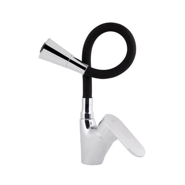 Змішувач для кухні Lidz Tani 007F3 з гнучким виливом (k40) LDTAN007F3BCR37649 Black / Chrome 2542403564 фото