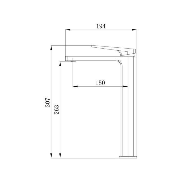 Змішувач для раковини Qtap Gemini Loop високий QTGEM269CRM45700 Chrome 2303865981 фото