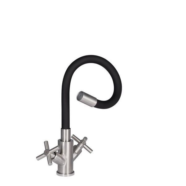 Смеситель Wind для кухни U рефлекторный Black 13R-BFS, Black керамическая букса Lidz SD00049515 фото