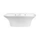 Раковина подвесная моноблок двойная Qtap Virgo 1000х410х360 White с донным клапаном QT1811G760W SD00046566 фото 8