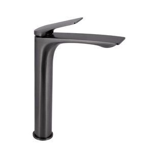 Змішувач для раковини Qtap Vlasta New високий QTVLA269GMB45653 Gunmetal Black PVD 2356227909 фото