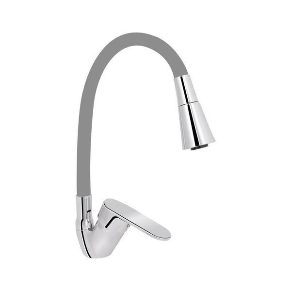 Змішувач для кухні Lidz Tani 008F3 з гнучким виливом (k40) LDTAN008F3GCR39507 Grey / Chrome 2489742076 фото