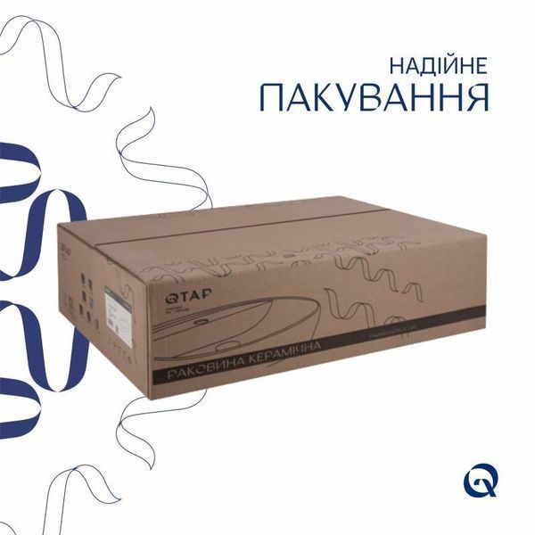 Комплект Qtap Cardinal: Раковина підвісна / накладна овальна 565х400х130 мм White + Донний клапан PU02 2364863873 фото
