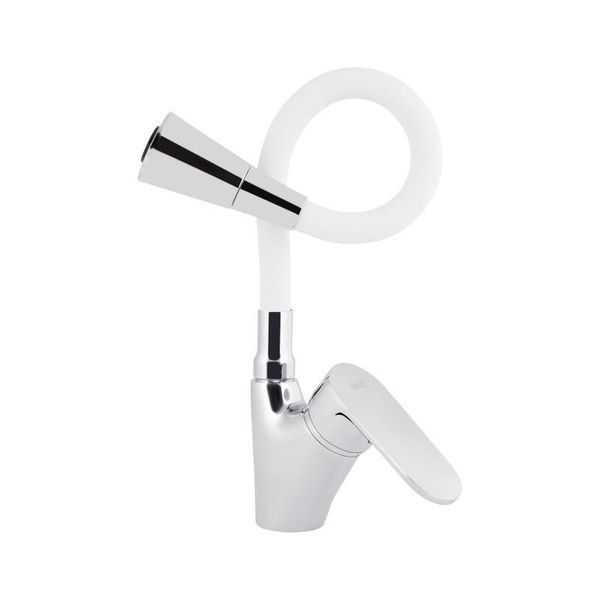 Змішувач для кухні Lidz Tani 007F3 з гнучким виливом (k40) LDTAN007F3WCR40423 White / Chrome 2542403565 фото
