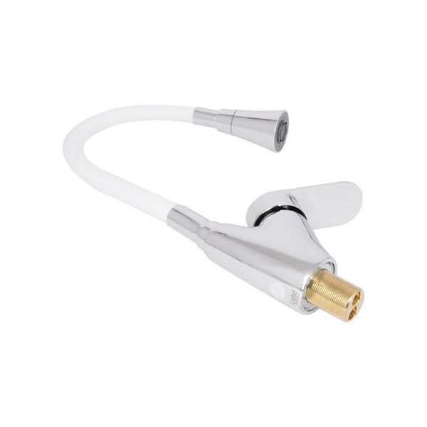 Смеситель для кухни Lidz Tani 007F3 с гибким изливом (k40) LDTAN007F3WCR40423 White / Chrome 2542403565 фото