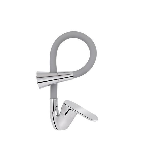 Змішувач для кухні Lidz Tani 008F3 з гнучким виливом (k40) LDTAN008F3GCR39507 Grey / Chrome 2489742076 фото