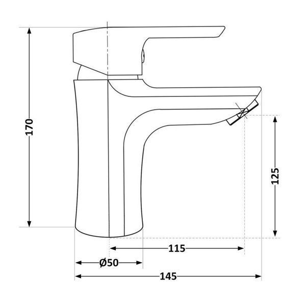 Смеситель для раковины Brinex 35B 001 SD00036351 фото