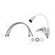 Змішувач для кухні Lidz Tani 007F3 з гнучким виливом (k40) LDTAN007F3WCR40423 White / Chrome 2542403565 фото 5