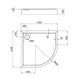 Душевой поддон Qtap Robin 301112 100x100x12 см + сифон. SD00046986 фото 6