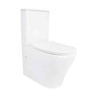 Унітаз підлоговий Qtap Virgo Ultra Quiet безобідковий з сидінням Soft-close WHITE QT18226092AW 2356227910 фото
