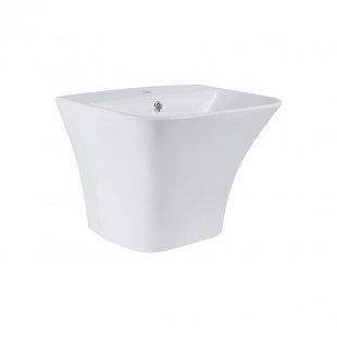 Раковина підвісна моноблок Qtap Crow 500х400х385 White з донним клапаном QT0511G815W SD00046570 фото