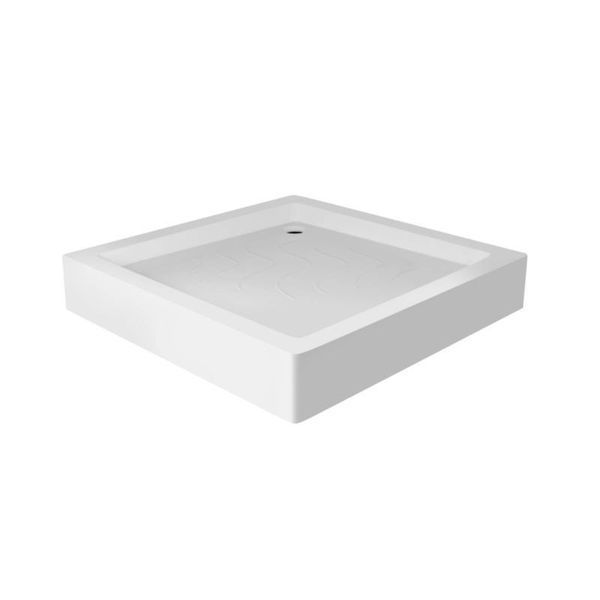 Набор Lidz душевая кабина Wawel SC90x90.SAT.LOW.GR, стекло тонированное 4 мм + поддон Mazur SD00048613 фото