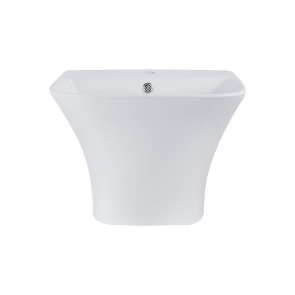 Раковина подвесная моноблок Qtap Crow 500х400х385 White с донным клапаном QT0511G815W SD00046570 фото