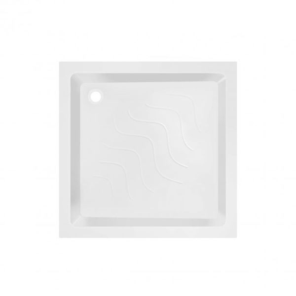 Набор Lidz душевая кабина Wawel SC90x90.SAT.LOW.GR, стекло тонированное 4 мм + поддон Mazur SD00048613 фото