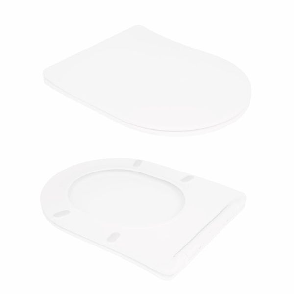 Унітаз підлоговий Qtap Virgo Ultra Quiet безобідковий з сидінням Soft-close WHITE QT18226092AW 2356227910 фото