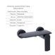 Комплект Qtap Robin Black Matt: Змішувач QTROB4060102B + Тримач QT829910842854OB + Шланг QTHADPVCSQ160B + 2562160794 фото 3