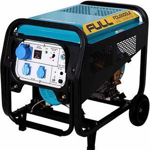 Дизельный генератор Full FDL6500LE (4,5 кВт) &mdash; надежный и мощный источник электроэнергии для дома, дачи, строительных объектов и промышленного использования. Мощность 4,5 кВт позволяет подключать бытовую технику, электроинструменты и освещение. Генератор  2830450763 фото