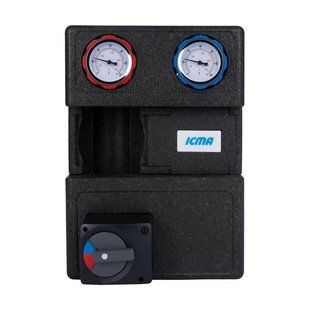 Насосна група Icma №R001 1 1/2"x1" підключення ліворуч, без насоса 93R001AFS53SC 2675143379 фото