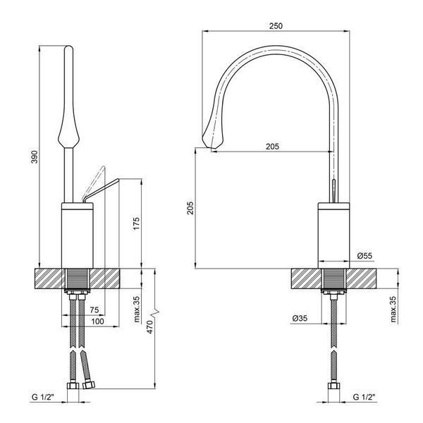 Змішувач для раковини Qtap Virgo 1066H103C SD00047491 фото