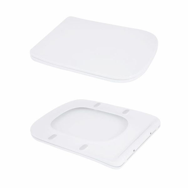 Унітаз-моноблок підлоговий Qtap Kolibri Ultra Quiet безобідковий з сидінням Soft-close WHITE QT10226380W 2356227911 фото