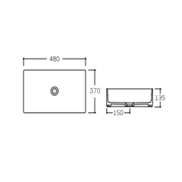 Раковина-чаша Qtap Tern 475х370х140 Matt black QT172074MBMBN 2307933627 фото
