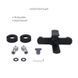 Комплект Qtap Slavonice Black Matt: Змішувач QTSLA259BLM45918 + Тримач QT829910842854OB + Шланг 2562160795 фото 4
