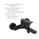 Комплект Qtap Slavonice Black Matt: Змішувач QTSLA259BLM45918 + Тримач QT829910842854OB + Шланг 2562160795 фото 3