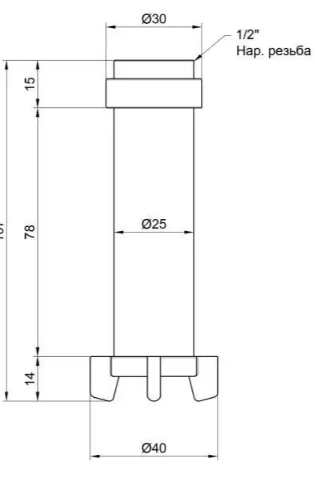 Фільтруючий картридж Icma для фільтрів 1/2" х3/4" №752 SD00010284 фото